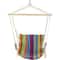 37" Multicolor Stripe Outdoor Patio Hammock Chair with Armrests
